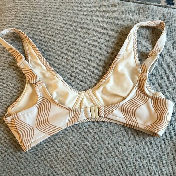 NEW Zulu & Zephyr X Free People Tan Wave Bra Cup Bikini Top - Picture 7 of 10